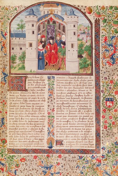 Presentation of The Economics, from Ethics, Politics and Economics by Aristotle by French School