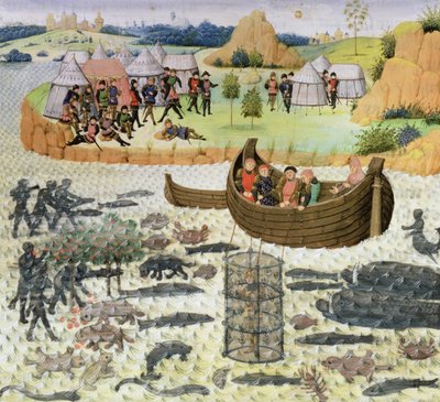 Alexander the Great Using a Diving Bell by French School
