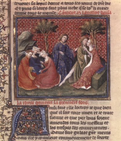 Page from The Quest for the Holy Grail and Arthur