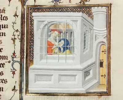 Roman Charity: Cimon and Pero, from De Claris Mulieribus, by Giovanni Boccaccio (1313-75) by French School