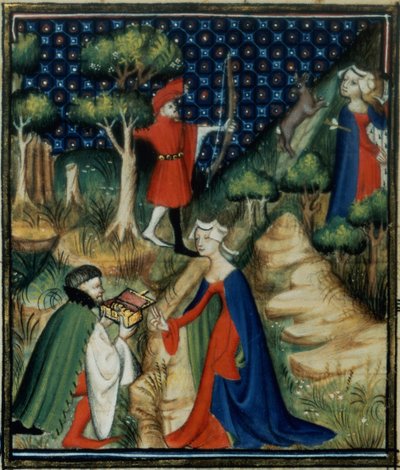 The Story of Procris, from De Claris Mulieribus, from the Works of Giovanni Boccaccio by French School