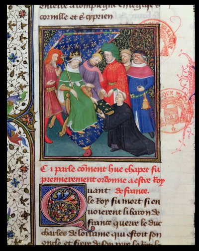 Hugues I Capet (941-996), the King with a Hat by French School