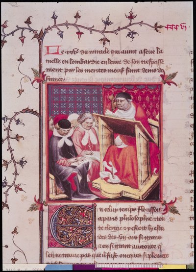 A Professor at the University of Paris, from the Grandes Chroniques de France, c.1400 by French School