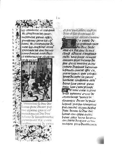 The Murder of the Duke of Orleans in Paris by French School