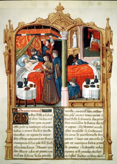 Miracles at the Tomb of St. Louis, from Le Livre des Faiz de Monseigneur Saint Louis by French School