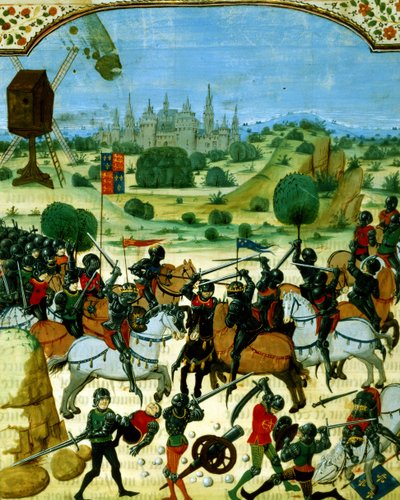 Battle of Crecy, 26th August by French School