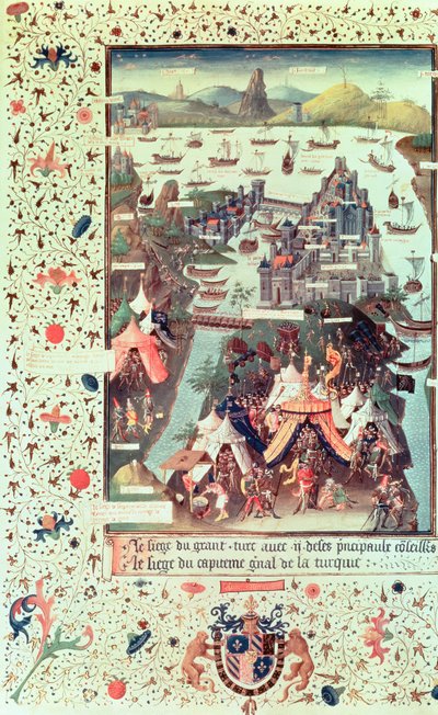 The Siege of Constantinople in 1453, from Le Voyage d