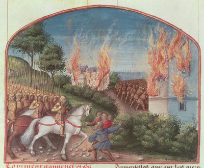 Page from The Story of Merlin by Robert de Boron, c.1482-89 by French School