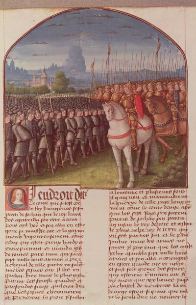 Page from The Story of Merlin by Robert de Boron, c.1482-89 by French School