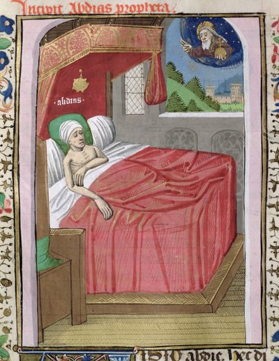 The Vision of Obadiah (from the Bible of Jean XXII) by French School