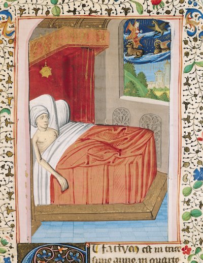 The Vision of Ezekiel, from the Bible of Jean XXII by French School