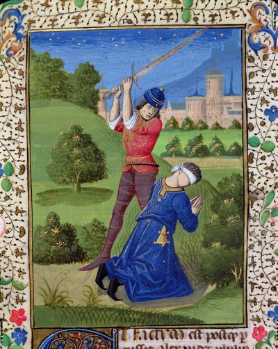 The Decapitation of Alexander I Balas (from the Bible of Jean XXII) by French School