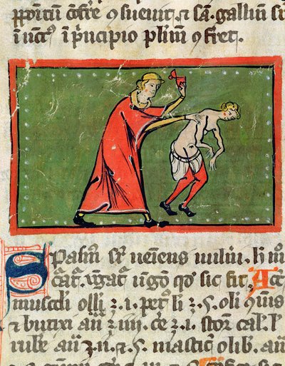 Doctor treating a patient