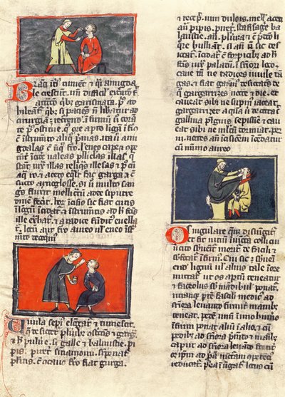 Ms H 89 fol.16v Dental Surgery, from an Edition of the 
