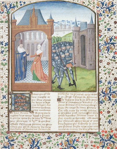 Boccacio and Fortune, 1467 by French School