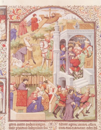Scenes from the Life of Saint James the Great (d.44) from the Breviary of the Duke of Bedford, c.1424-35 by French School