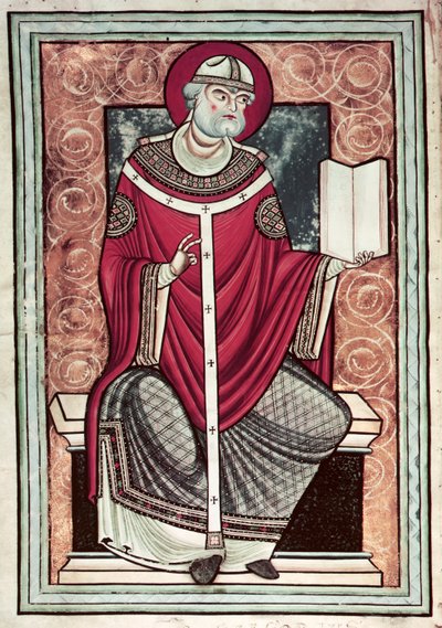 St. Gregory (c.540-604) from Lettre de Saint Gregoire by French School