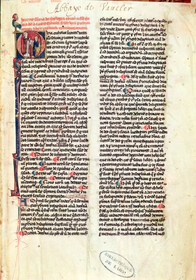 Page from the Summa Theologica by St. Thomas Aquinas by French School