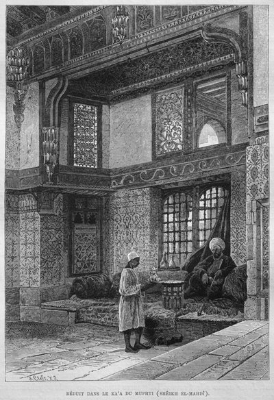 Mufti house, Qaa, from LEgypte by Georg Moritz Ebers, 1881 by French School