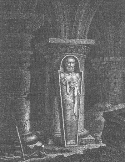 Mummy of Henri IV, King of France, exhumed by the revolutionaries, at the basilique Saint-Denis, 14th-25th October 1793 by French School