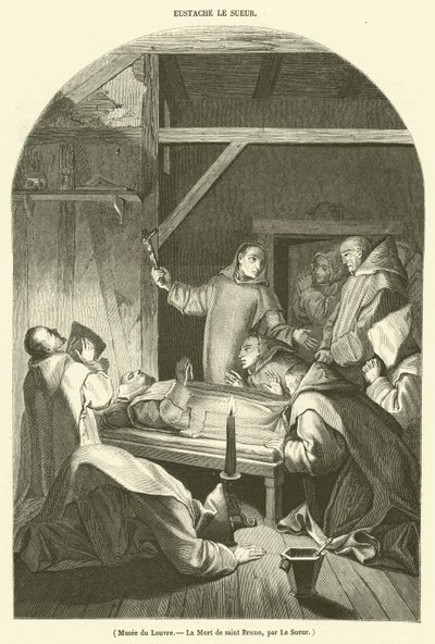 Louvre Museum, The Death of Saint Bruno by French School
