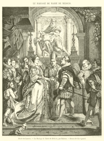 Louvre Museum, The Marriage of Marie de Medici by French School