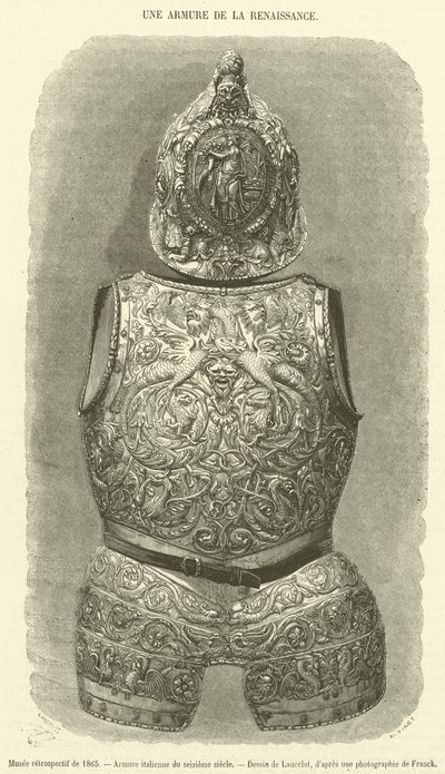 Retrospective Museum of 1865, Italian armor of the sixteenth century by French School