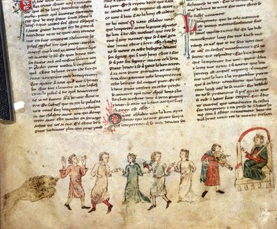 Music and dance at the court of King Arthur (in his presence) by French School