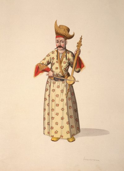 Musician, Ottoman period, third quarter of 18th century by French School