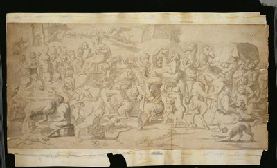 Mythological Scene with Satyrs by French School