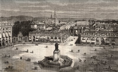 Nancy - Meurthe-et-Moselle - engraving in 