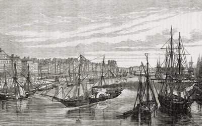 Nantes, France, in the 18th century, from 