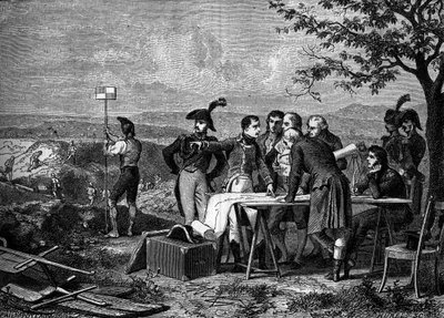 Napoleon Bonaparte indicating the plan for the cutting of the Canal de Saint-Quentin in 1801 - Bonaparte indicating the piercing of the canal de Saint Quentin in 1801 - Engraving of the 19th century by French School