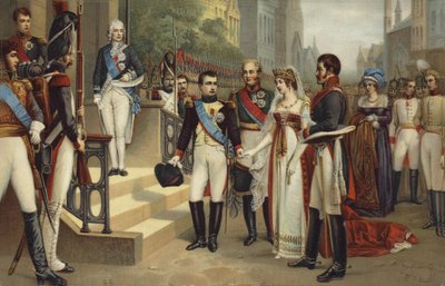 Napoleon I and the Queen of Prussia by French School
