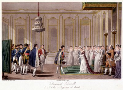 Napoleon Asks Marie Louise in Marriage to the Empress of Austria - in 