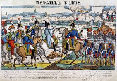Napoleon at the Battle of Jena (13/10/1806) - image of Epinal by French School