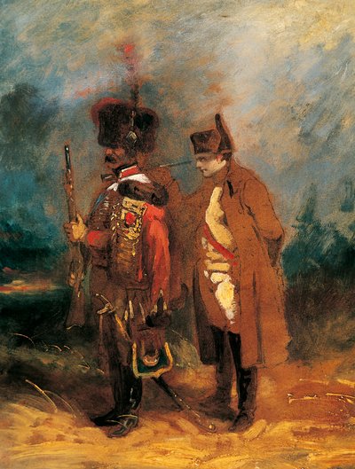 Napoleon during the Defence of France in 1814 by French School