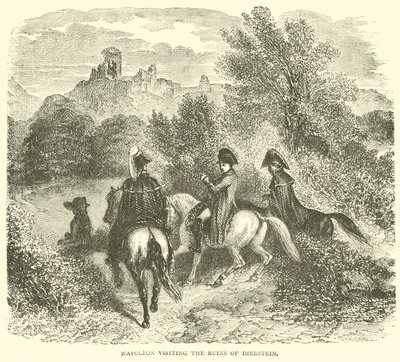Napoleon Visiting the Ruins of Dierstein by French School