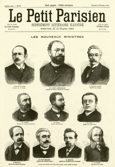 New Ministers of the French Government by French School