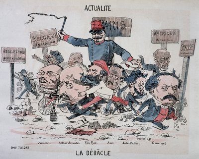 News: La déblacle: Vermorel, Arnould, Pyat, Assi, Vallès, Delescluze and Gournet at the end of the Commune by French School
