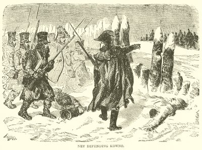 Ney defending Kowno by French School