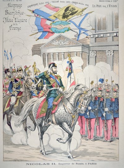 Nicholas II visits Paris in October 1896 by French School