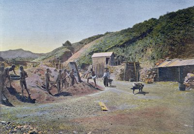 Nickel Mines on the East Coast of New Caledonia, engraved by Gillot by French School