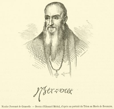 Nicolas Perrenot de Granvelle (engraving) by French School