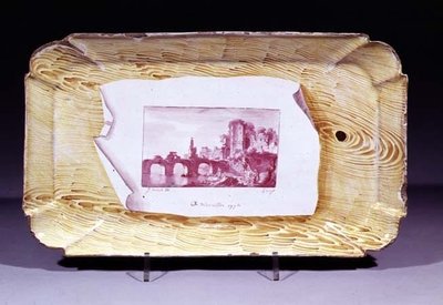 Niderviller plate, with trompe l