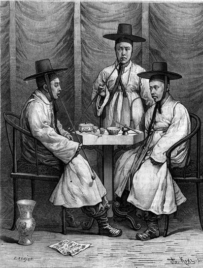 Nobles Coreens. Engraving in 