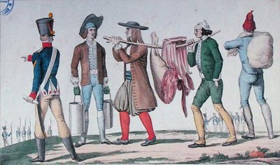 Norman and Breton Recruits Carrying Supplies, from a series entitled 