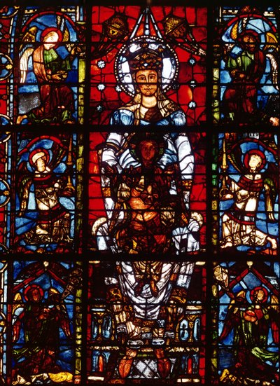 Notre-Dame de la Belle Verriere, from the south choir (detail) by French School