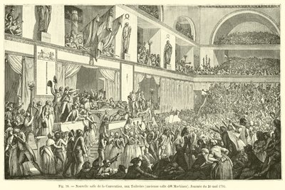 New Convention Hall, at the Tuileries, Former Machines Hall, Day of May 20, 1795 by French School