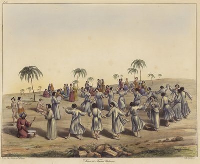 Nubian Women Dancing by French School